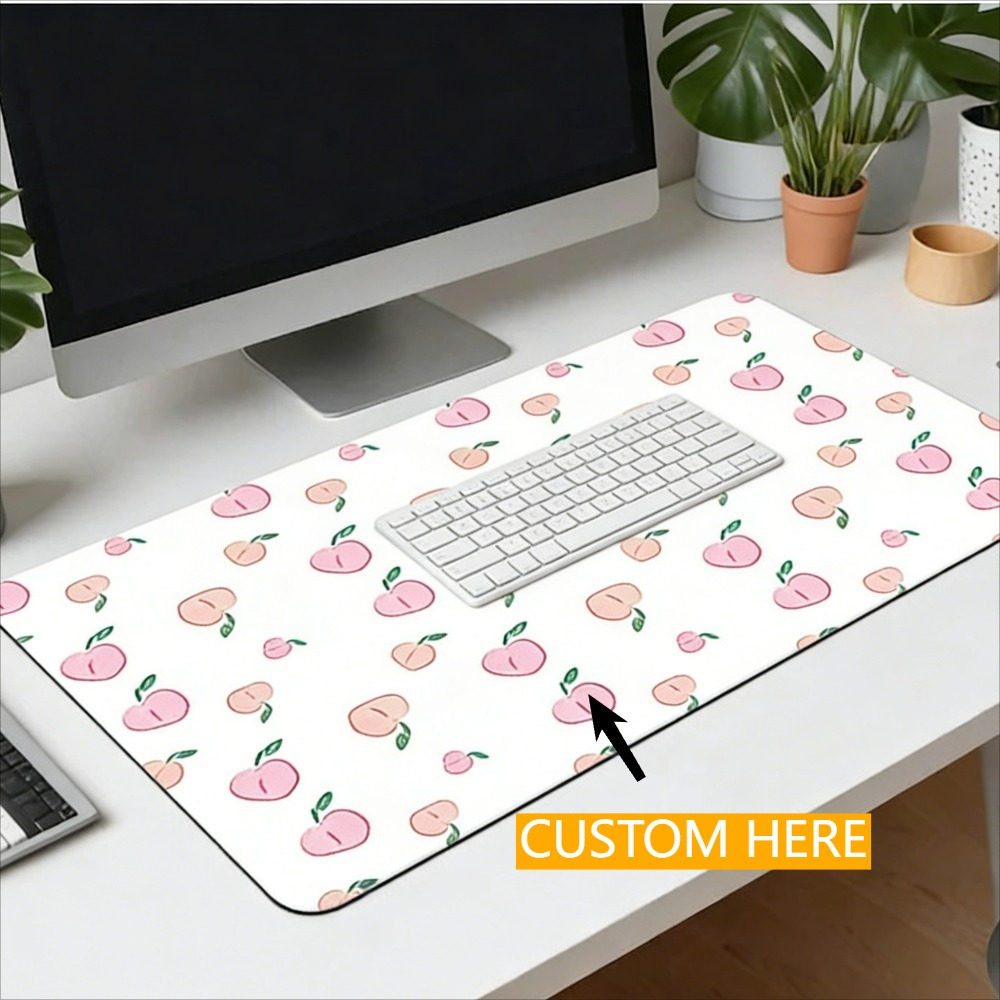 Textiles For Home - แผ่นรองเมาส์แบบกำหนดเอง 1 ชิ้นพร้อมรูปภาพ - แผ่นรองโต๊ะแบบปรับแต่งได้สำหรับแล็ปท็อป เหมาะสำหรับสำนักงาน