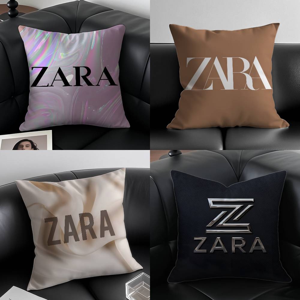 Zara Home Textiles - ปลอกหมอนอิง ZARA-A ดีไซน์หรูหราทันสมัย ป้องกันไรฝุ่น ซิปซ่อน ผ้ากำมะหยี่เนื้อนุ่มสั้น