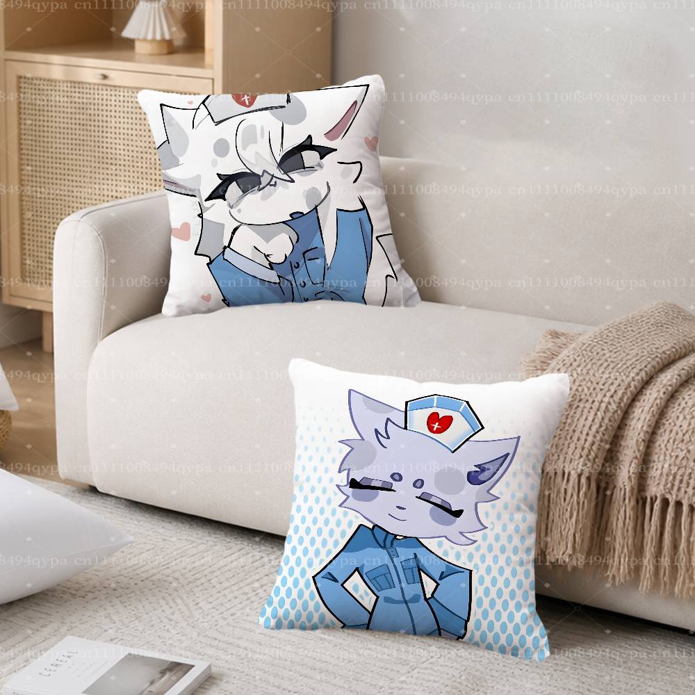 Home Textiles Throw - ปลอกหมอนอิงลายตัวแทนลับหัวหน้าพยาบาลโรงพยาบาลสัตว์ A-Animal สำหรับตกแต่งห้องนั่งเล่นและโซฟา