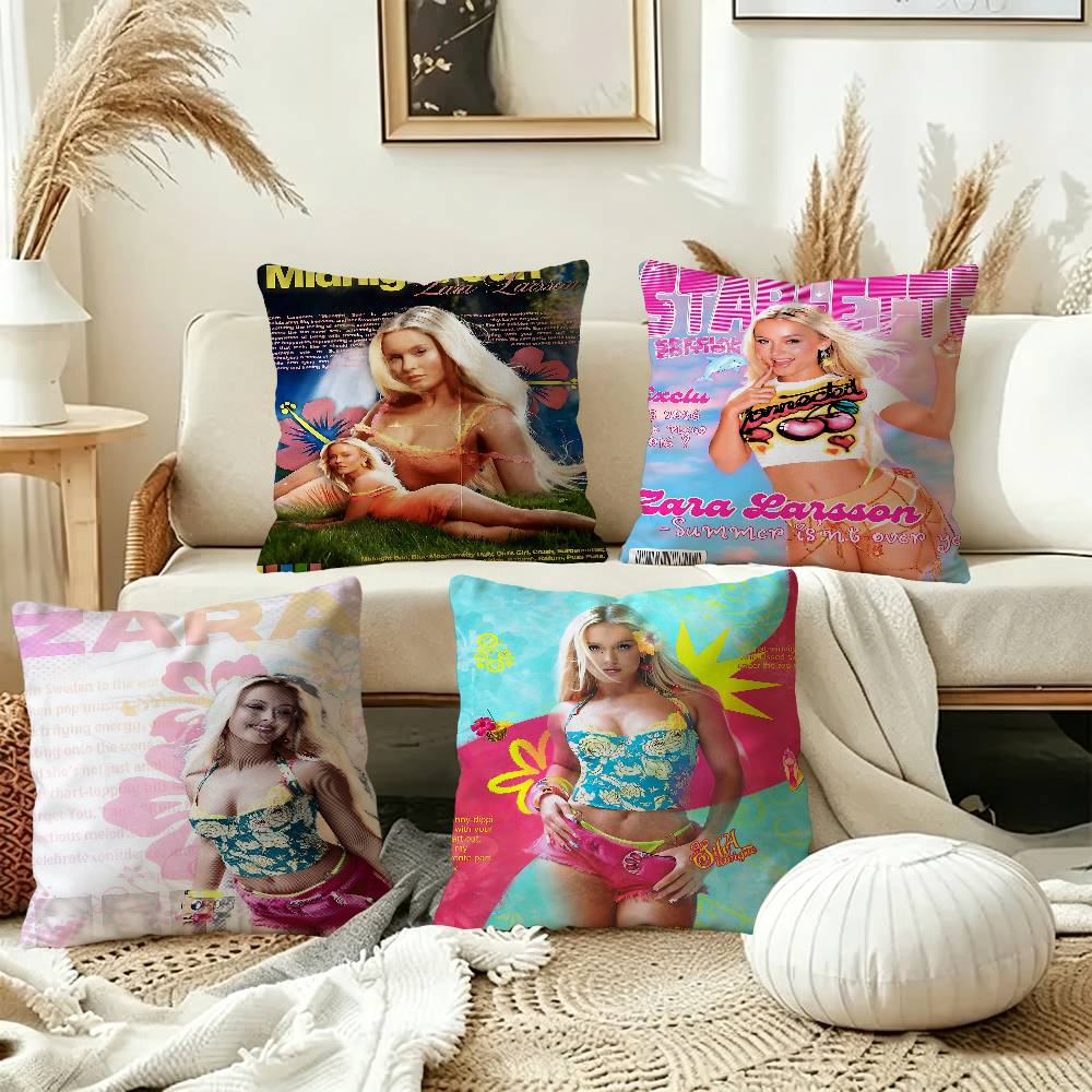 Zara Home Textiles - นักร้อง Z-Zara Larsson ปลอกหมอนแบบกำหนดเอง ปลอกหมอนกันฝุ่น ตกแต่งห้องนอนเด็ก