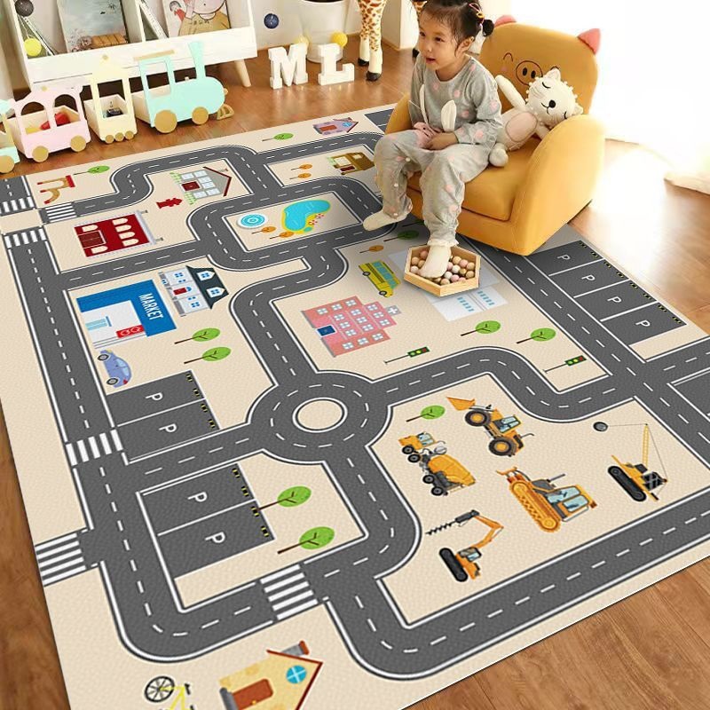 พรมปูพื้นลายการ์ตูนสำหรับเด็ก  - Home Textiles City บทวิจารณ์และราคา