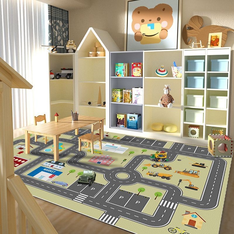 พรมปูพื้นลายการ์ตูนสำหรับเด็ก  - Home Textiles City บทวิจารณ์และราคา