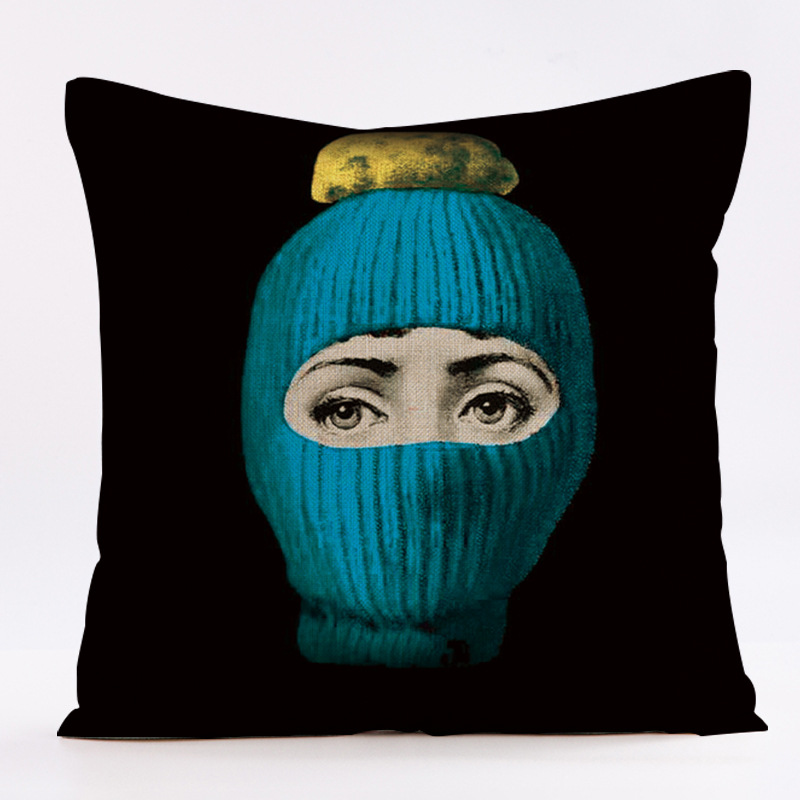 ปลอกหมอนอิงลายหน้าคนสไตล์นอร์ด - Home Textiles Throw บทวิจารณ์และราคา