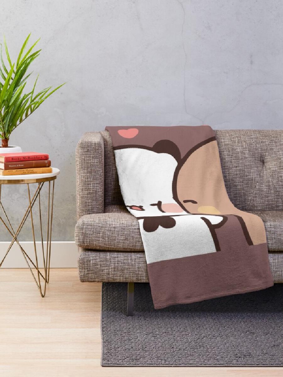 ผ้าห่มนุ่มสบายลายหมีดูดูจูบแพน - Home Textiles Throw บทวิจารณ์และราคา