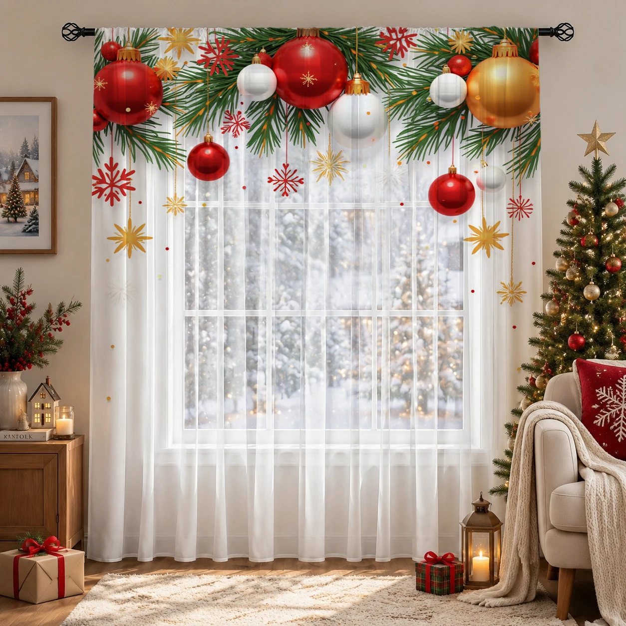 ผ้าม่านโปร่งไล่เฉดสีสำหรับวันค - Curtain Sheer Voile บทวิจารณ์และราคา