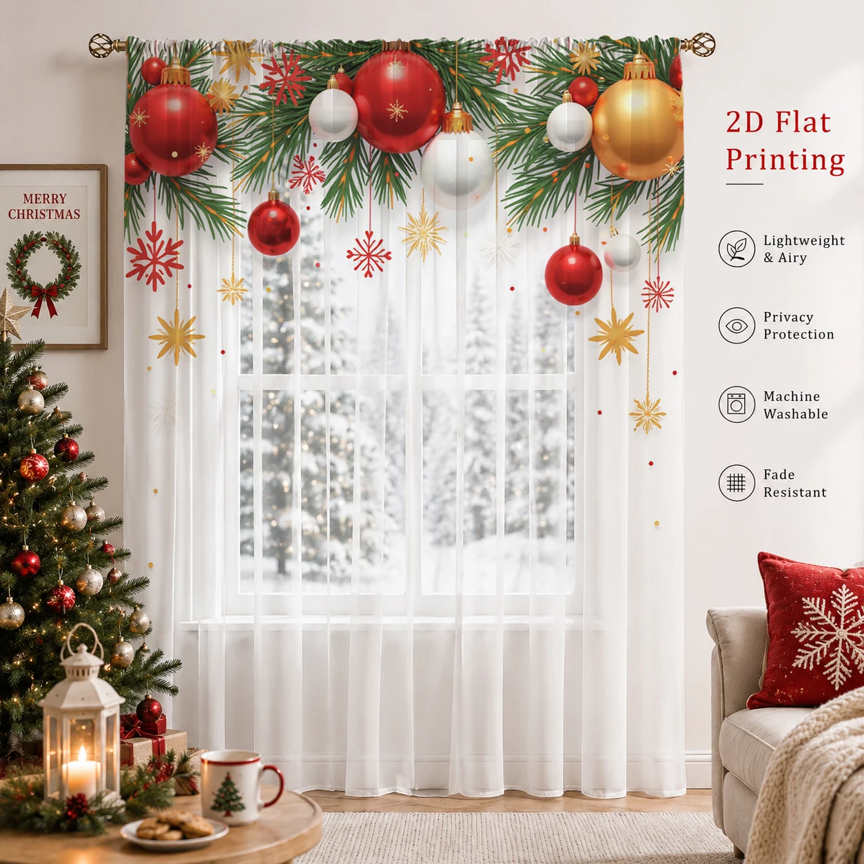 ผ้าม่านโปร่งไล่เฉดสีสำหรับวันค - Curtain Sheer Voile บทวิจารณ์และราคา