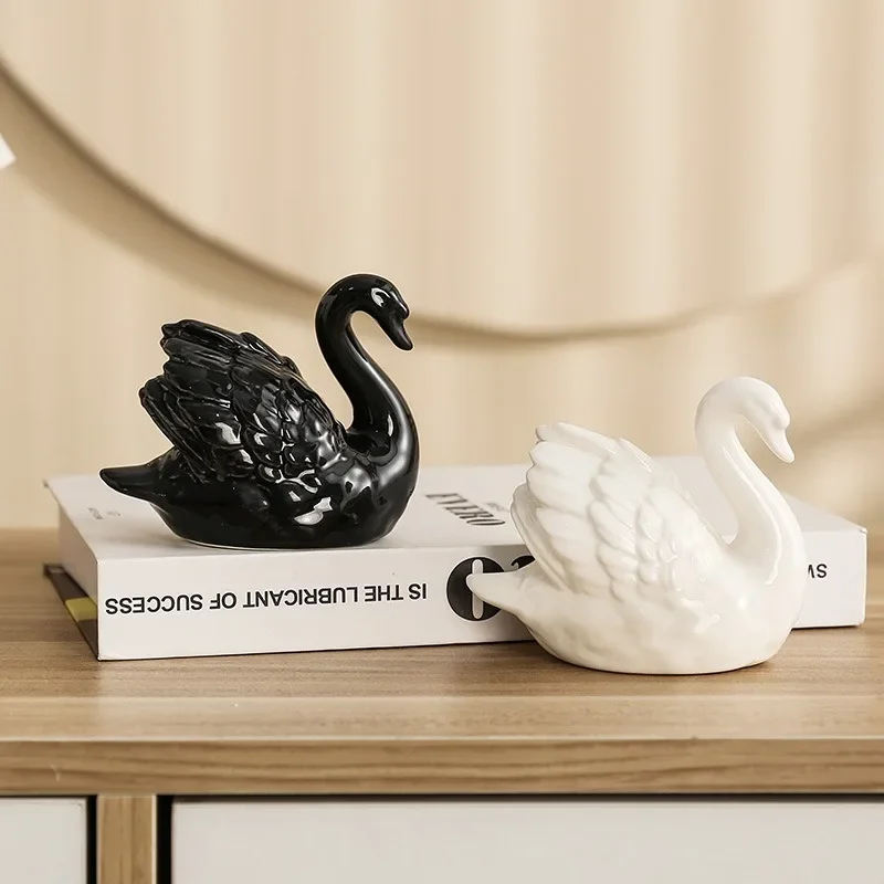 คู่ Swan เครื่องประดับเซรามิคส - Xt Home Textiles บทวิจารณ์และราคา