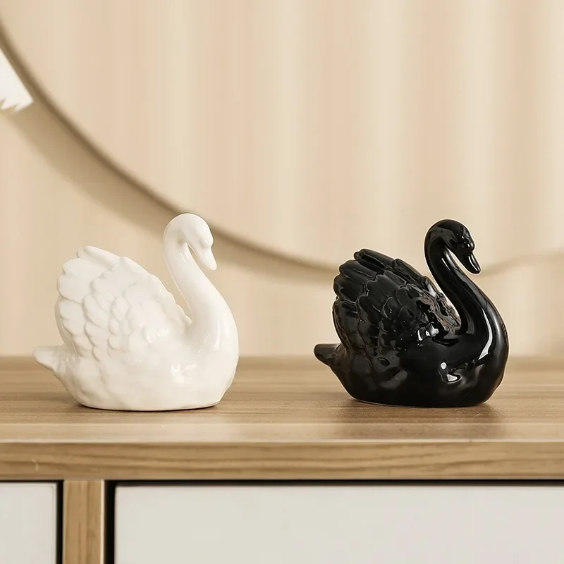 คู่ Swan เครื่องประดับเซรามิคส - Xt Home Textiles บทวิจารณ์และราคา