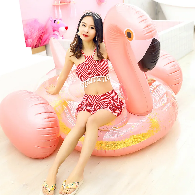 Hot Giant Sequined Flamingo In - Fitted Sheet Deep บทวิจารณ์และราคา