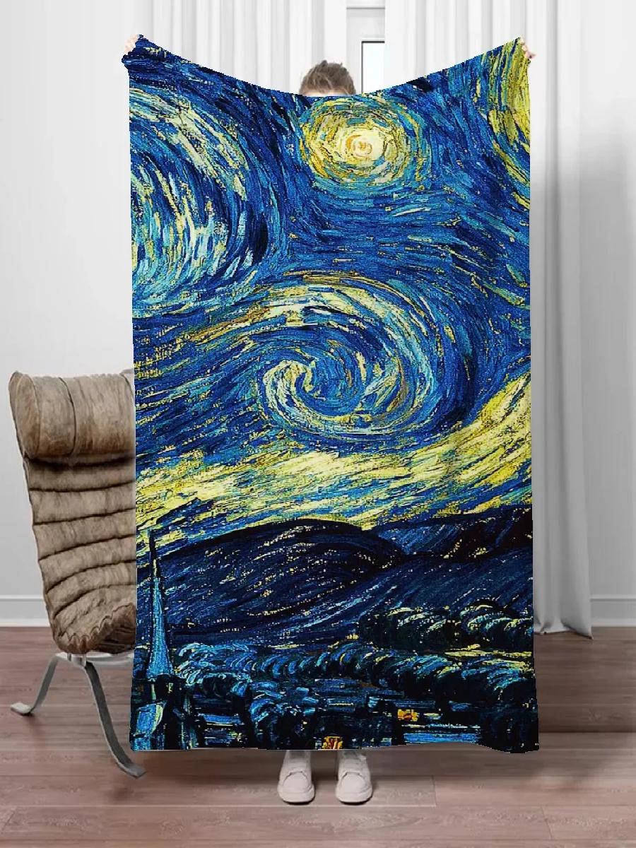 ผ้าห่มลายวานโก๊ะสไตล์โบโฮสำหรั - Home Textiles Throw บทวิจารณ์และราคา