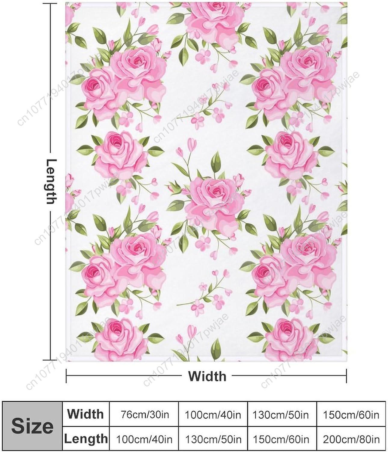 ผ้าห่มลายดอกไม้สีชมพู ของขวัญต - Home Textiles Throw บทวิจารณ์และราคา
