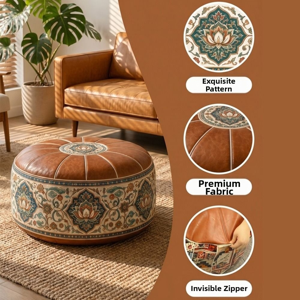 เบาะรองนั่งทรงกลมแบบพับได้ ลาย - Floor Cushion Pouf บทวิจารณ์และราคา