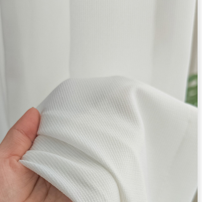 ผ้าม่านโปร่งลายทางสีขาวสำหรับห - Curtain Sheer Voile บทวิจารณ์และราคา