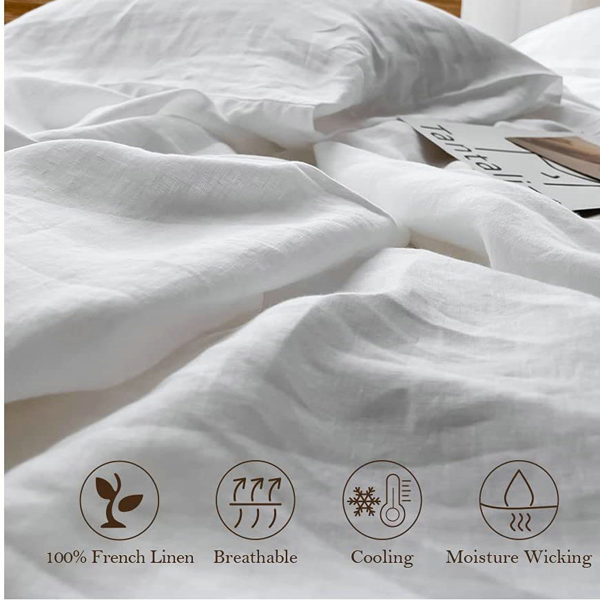 ผ้าปูที่นอนลินิน 100% เนื้อนุ่ - Fitted Sheet Deep บทวิจารณ์และราคา