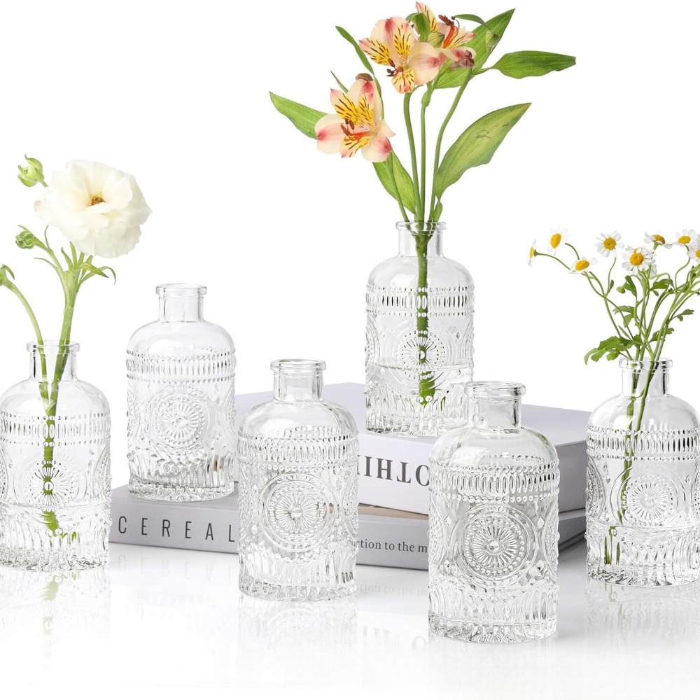แจกันแก้วลายทางสไตล์ฝรั่งเศสย้ - Home Textiles France บทวิจารณ์และราคา