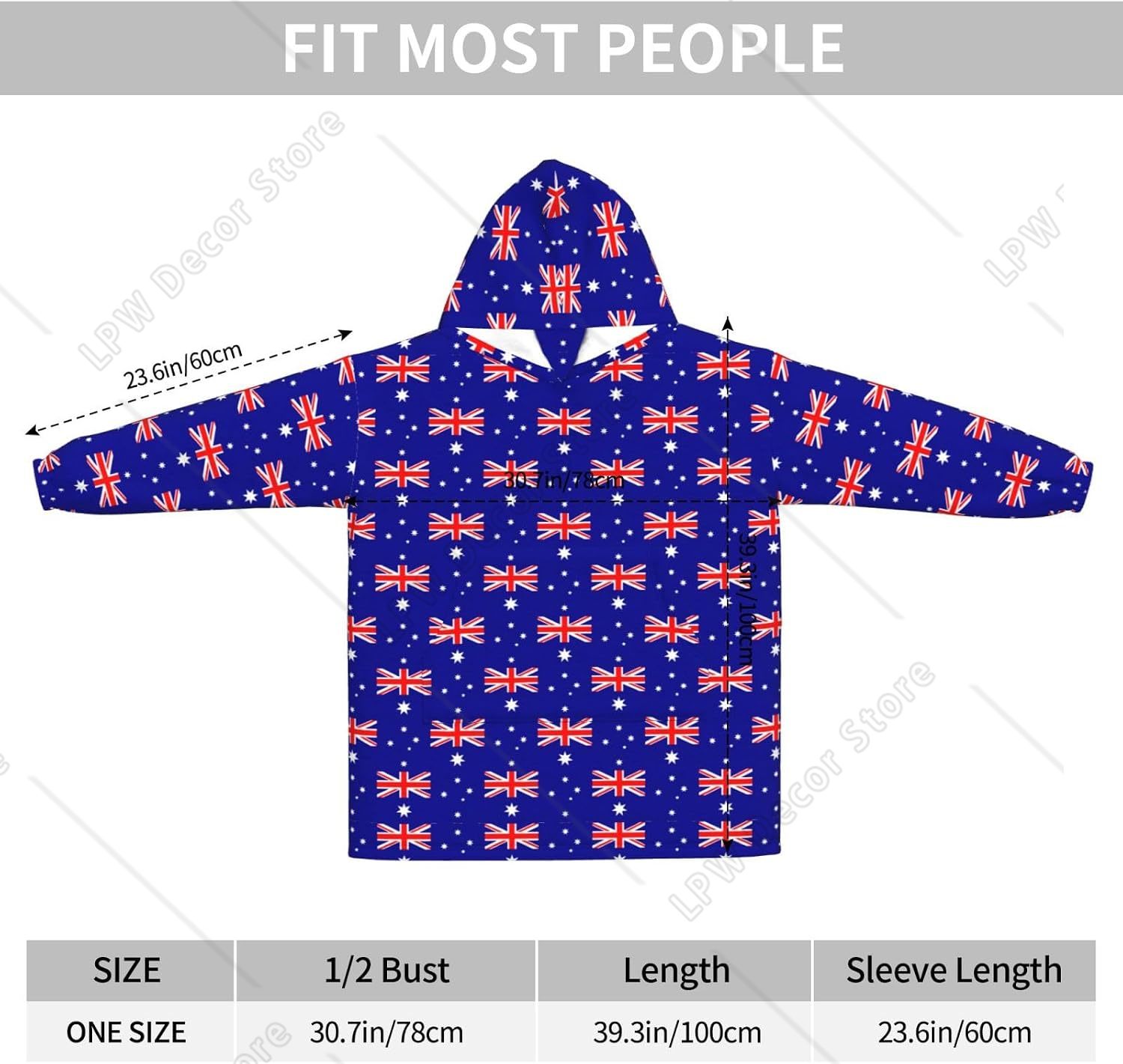 เสื้อคลุมฮู้ดผ้าฟลานเนลขนาดใหญ - Home Textiles Australia บทวิจารณ์และราคา