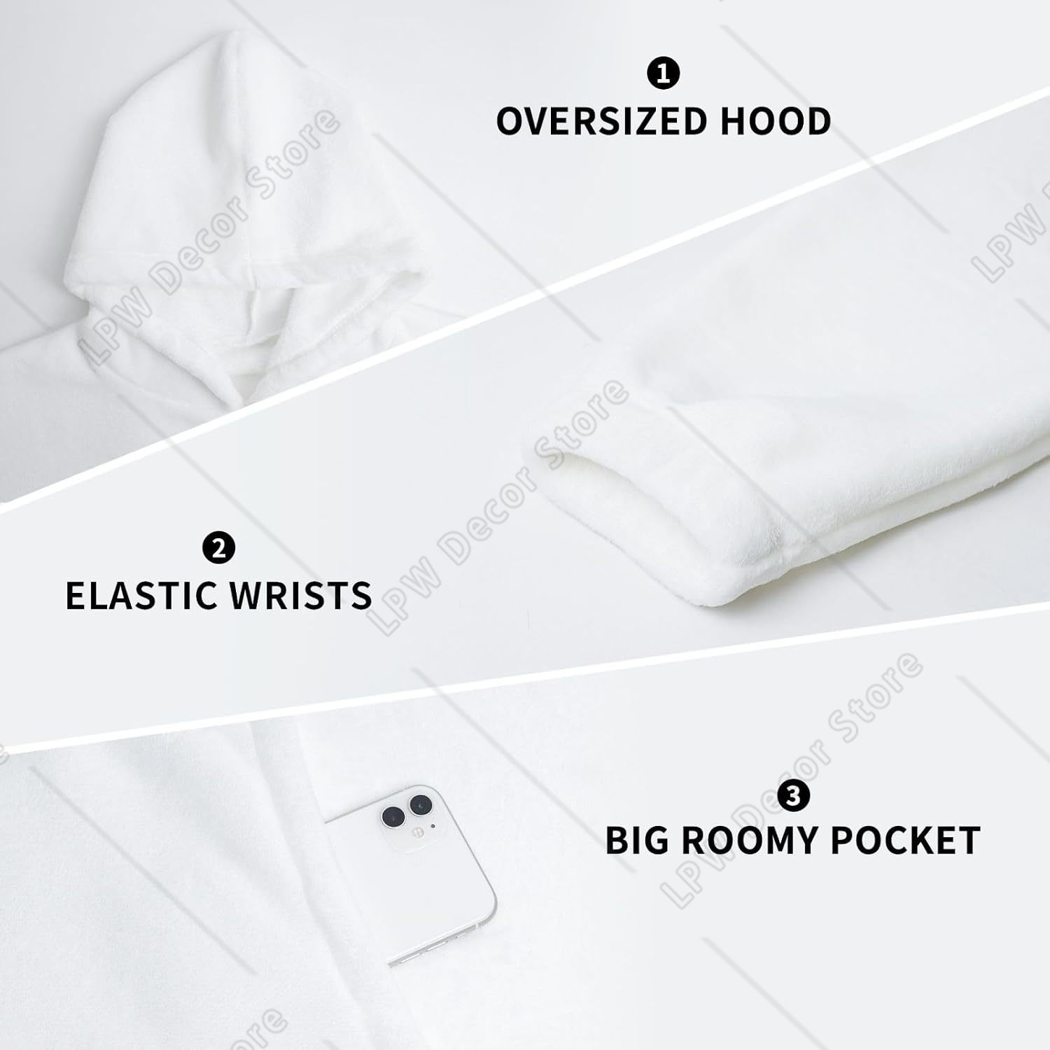 เสื้อคลุมฮู้ดผ้าฟลานเนลขนาดใหญ - Home Textiles Australia บทวิจารณ์และราคา
