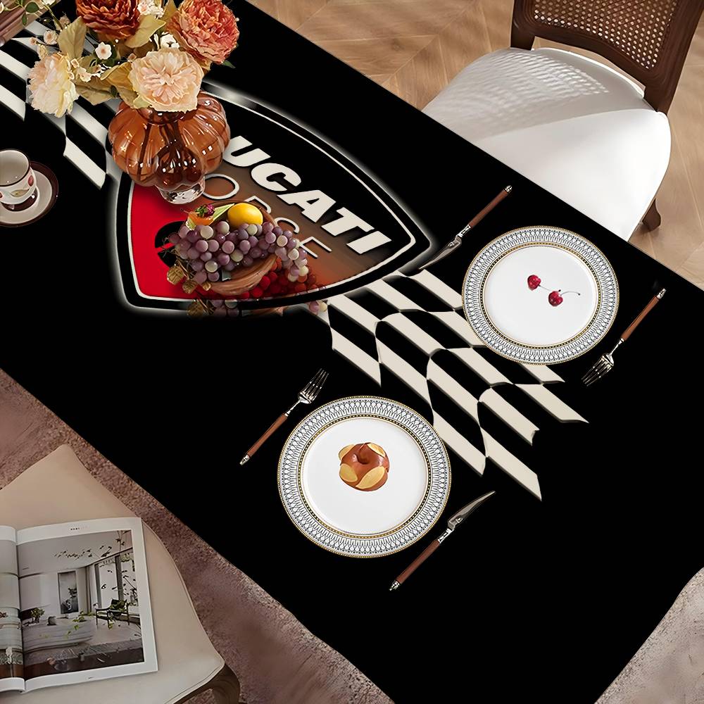 ผ้าปูโต๊ะลายโลโก้รถมอเตอร์ไซค์ - Home Textiles Today Logo บทวิจารณ์และราคา