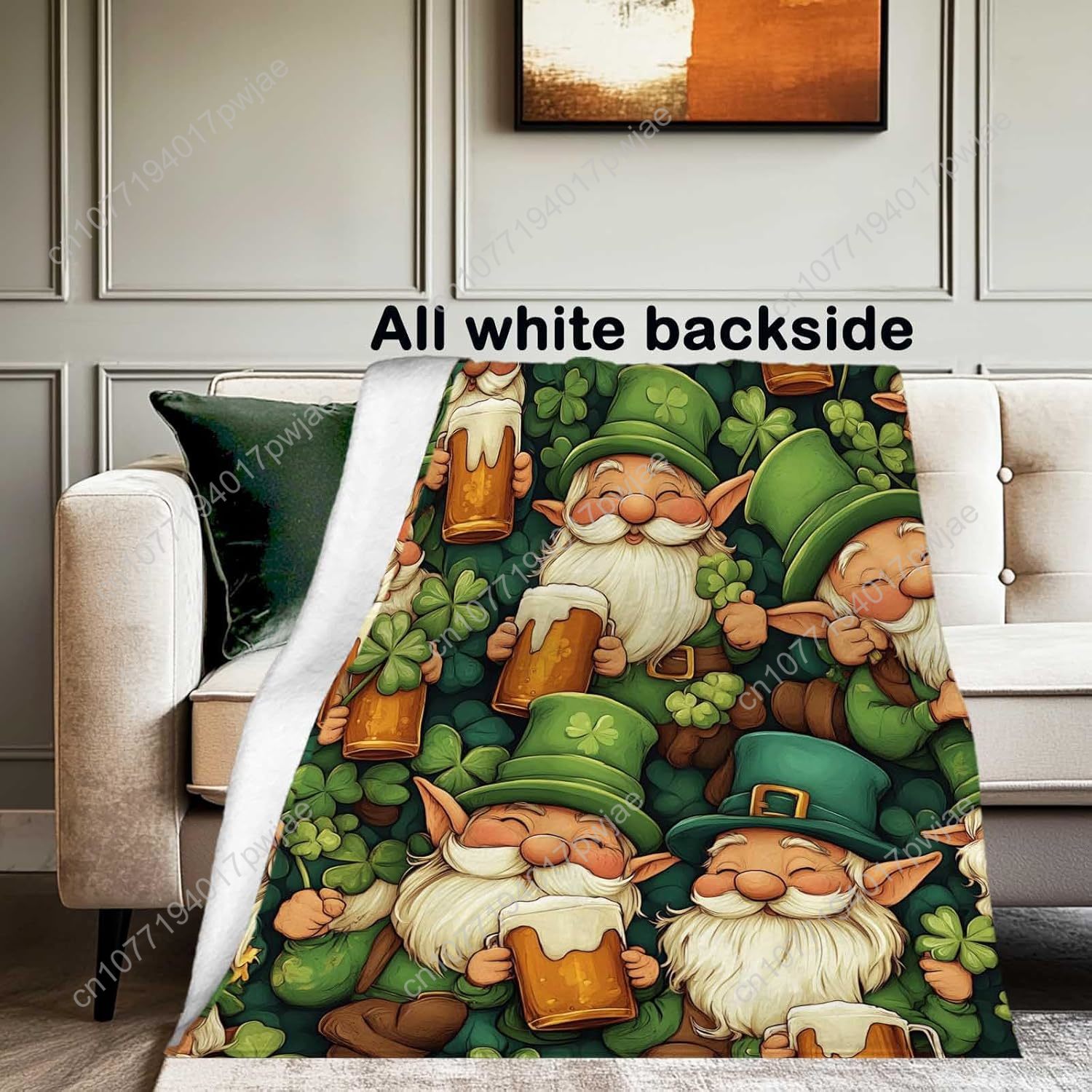 ผ้าห่มลายกู๊ดแมนวันเซนต์แพทริก - Home Textiles Throw บทวิจารณ์และราคา