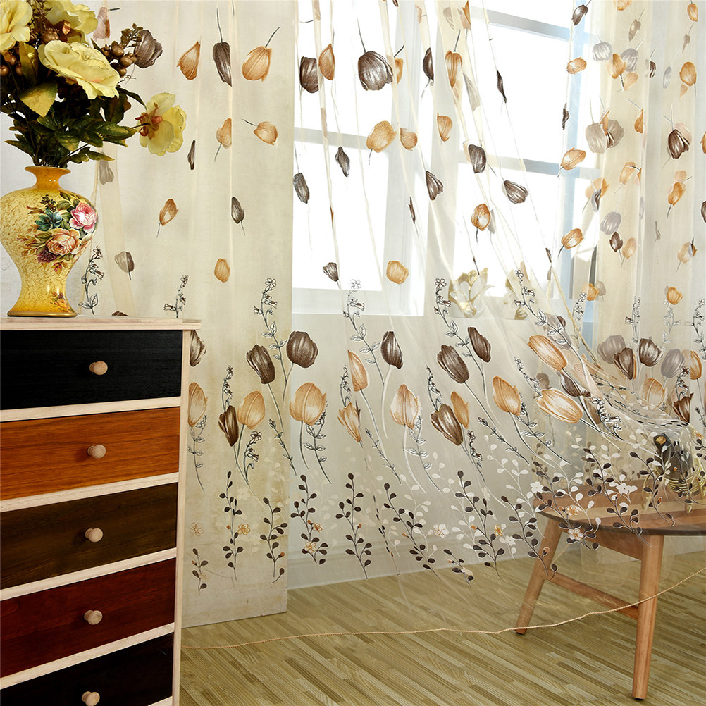 ผ้าม่านทูลิป วอยล์ ขนาด 100x20 - Curtain Sheer Voile บทวิจารณ์และราคา