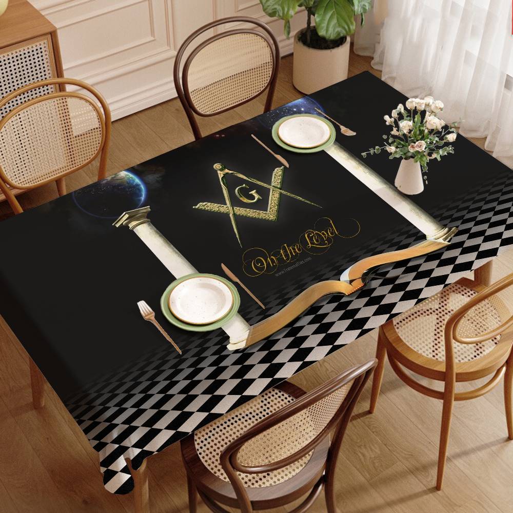 ผ้าปูโต๊ะโลโก้สมาคมฟรีเมเซอร์  - Home Textiles Today Logo บทวิจารณ์และราคา