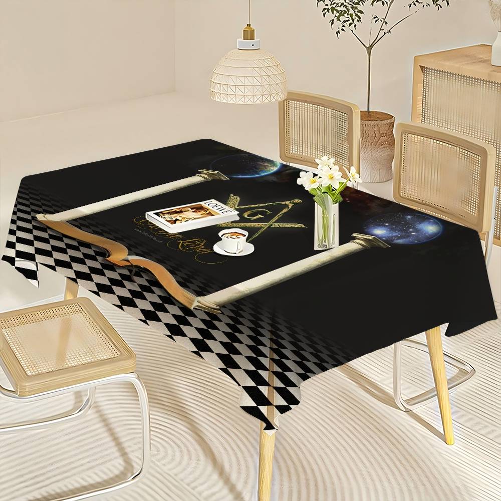 ผ้าปูโต๊ะโลโก้สมาคมฟรีเมเซอร์  - Home Textiles Today Logo บทวิจารณ์และราคา