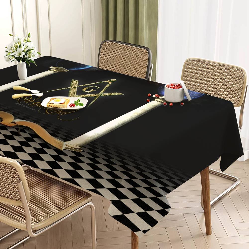 ผ้าปูโต๊ะโลโก้สมาคมฟรีเมเซอร์  - Home Textiles Today Logo บทวิจารณ์และราคา
