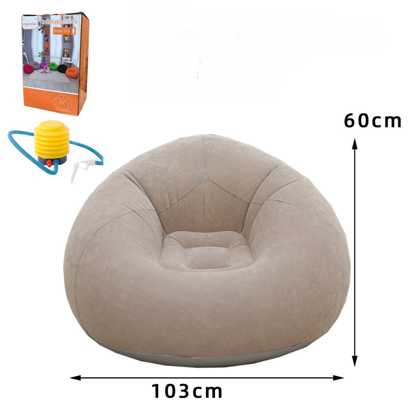 โซฟาเป่าลมขนาดใหญ่ PVC เก้าอี้ - Floor Cushion Pouf บทวิจารณ์และราคา