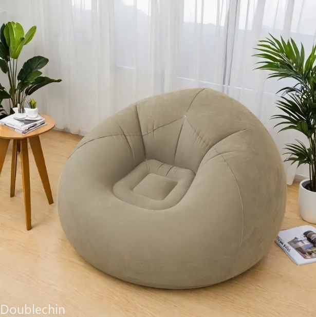 โซฟาเป่าลมแบบเดี่ยว ทรงกลม พับ - Floor Cushion Pouf บทวิจารณ์และราคา