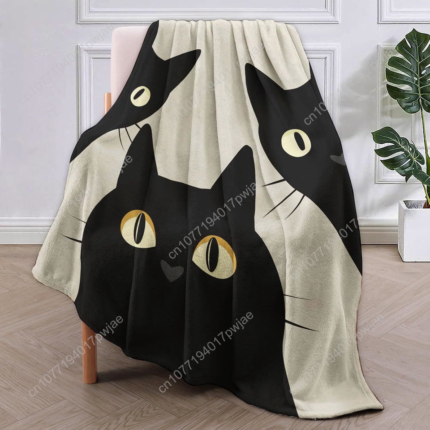 ผ้าห่มลายแมวตลกๆ ของขวัญสำหรับ - Home Textiles Throw บทวิจารณ์และราคา