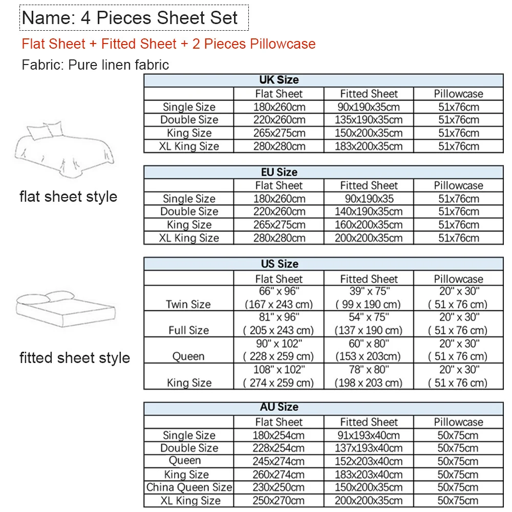 ชุดเครื่องนอนชุดเครื่องนอน4ชิ้ - Fitted Sheet Deep บทวิจารณ์และราคา