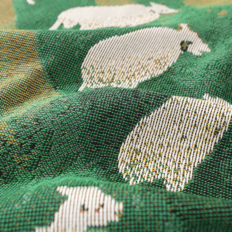 ผ้าห่มทอแจ็คการ์ดลายทุ่งหญ้าสี - Home Textiles City บทวิจารณ์และราคา