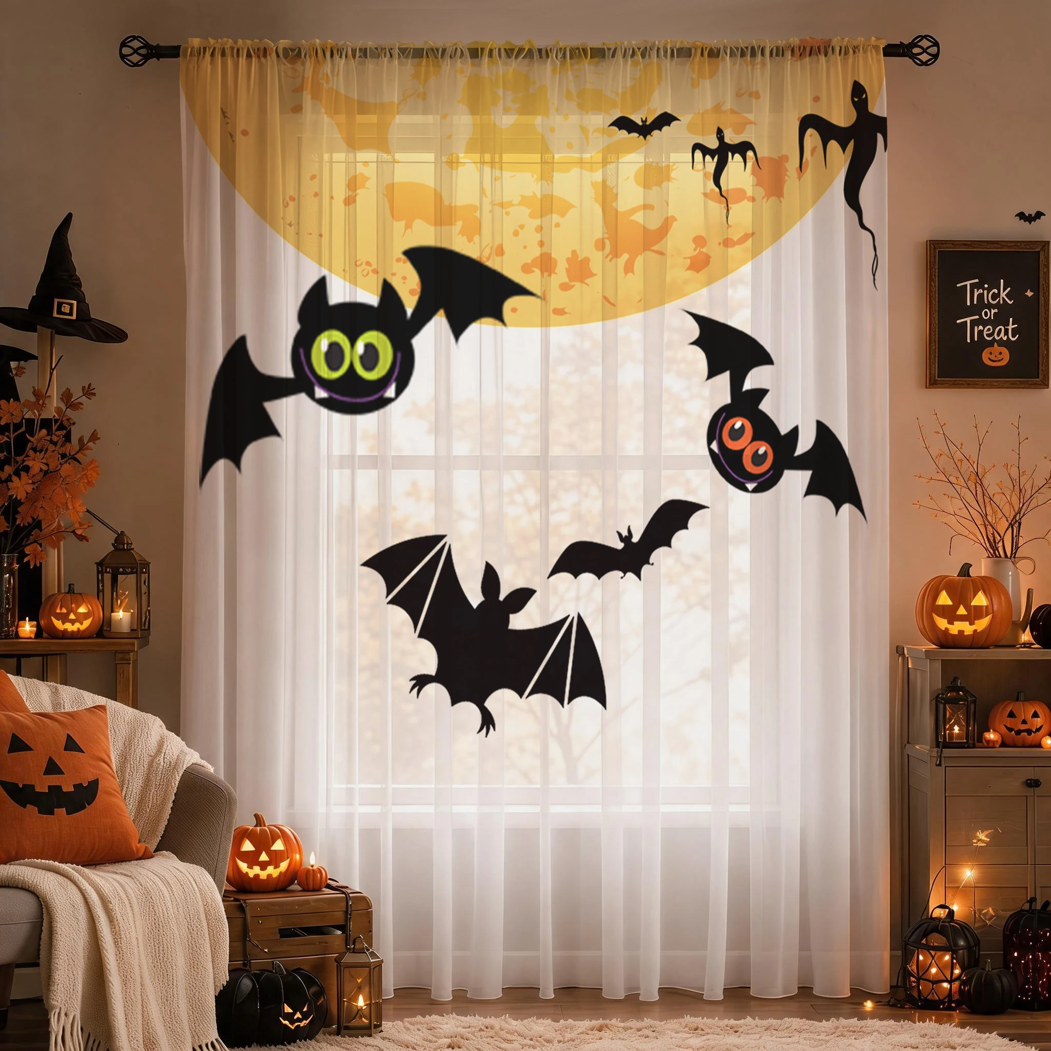 ผ้าม่านโปร่งไล่เฉดสีสำหรับวันฮ - Curtain Sheer Voile บทวิจารณ์และราคา
