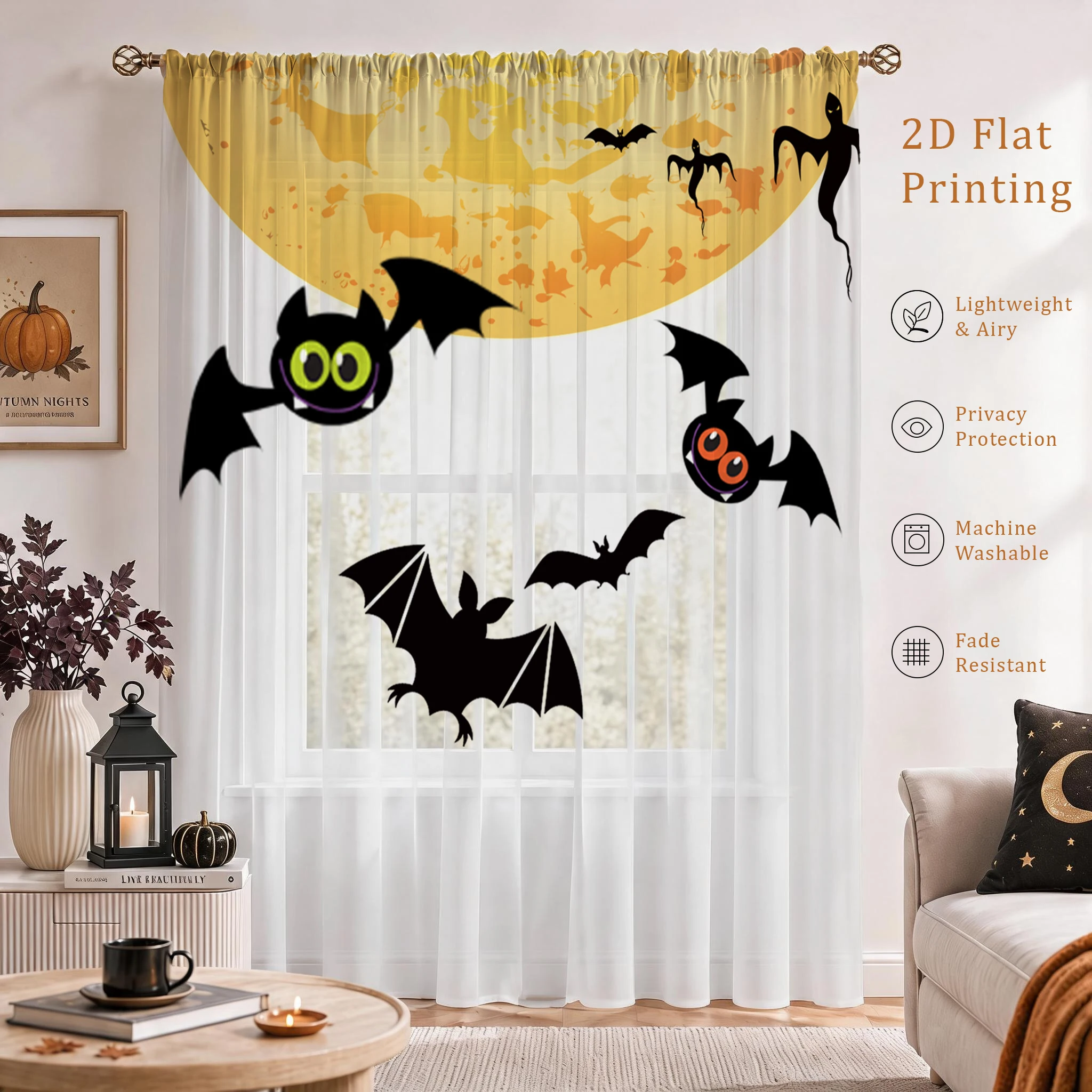 ผ้าม่านโปร่งไล่เฉดสีสำหรับวันฮ - Curtain Sheer Voile บทวิจารณ์และราคา