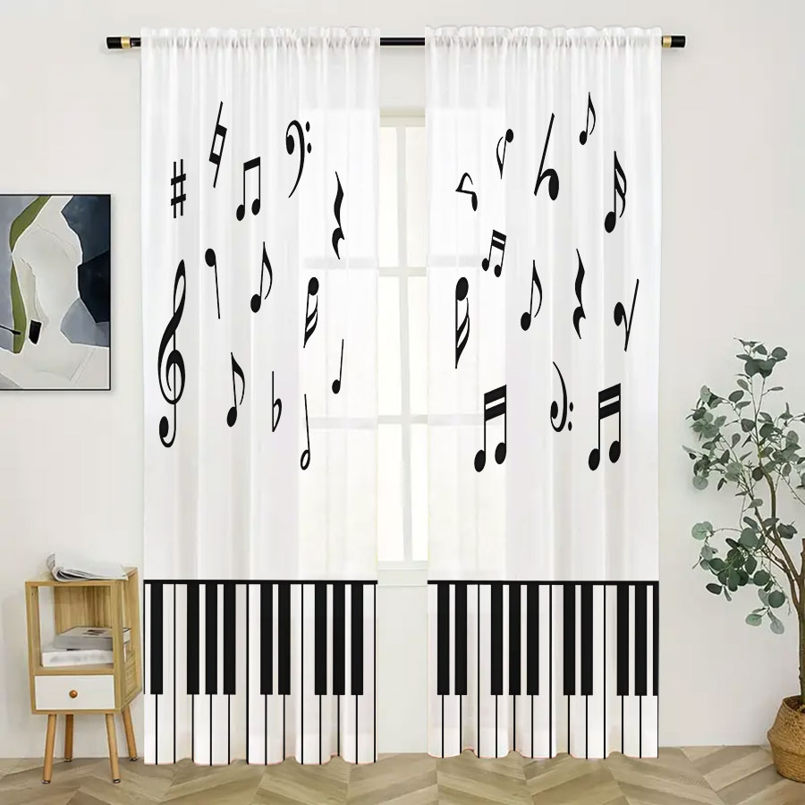 ผ้าม่านโปร่งแสงพิมพ์ลายดิจิตอล - Curtain Sheer Voile บทวิจารณ์และราคา