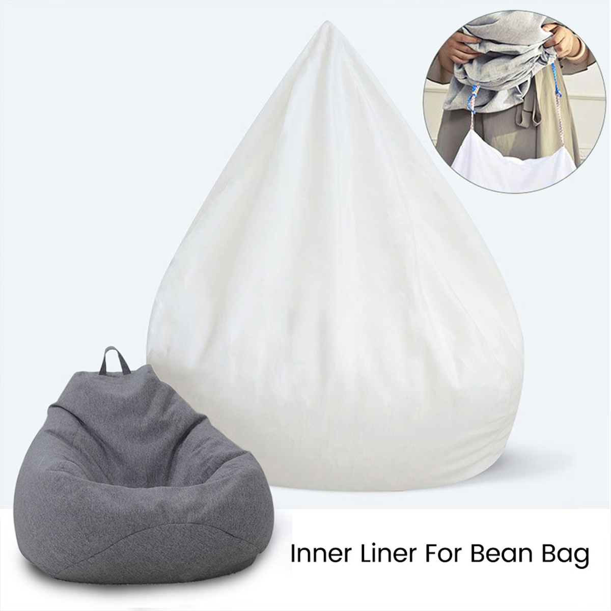 โซฟาที่ถอดออกได้ขี้เกียจโซฟาด้ - Floor Cushion Pouf บทวิจารณ์และราคา