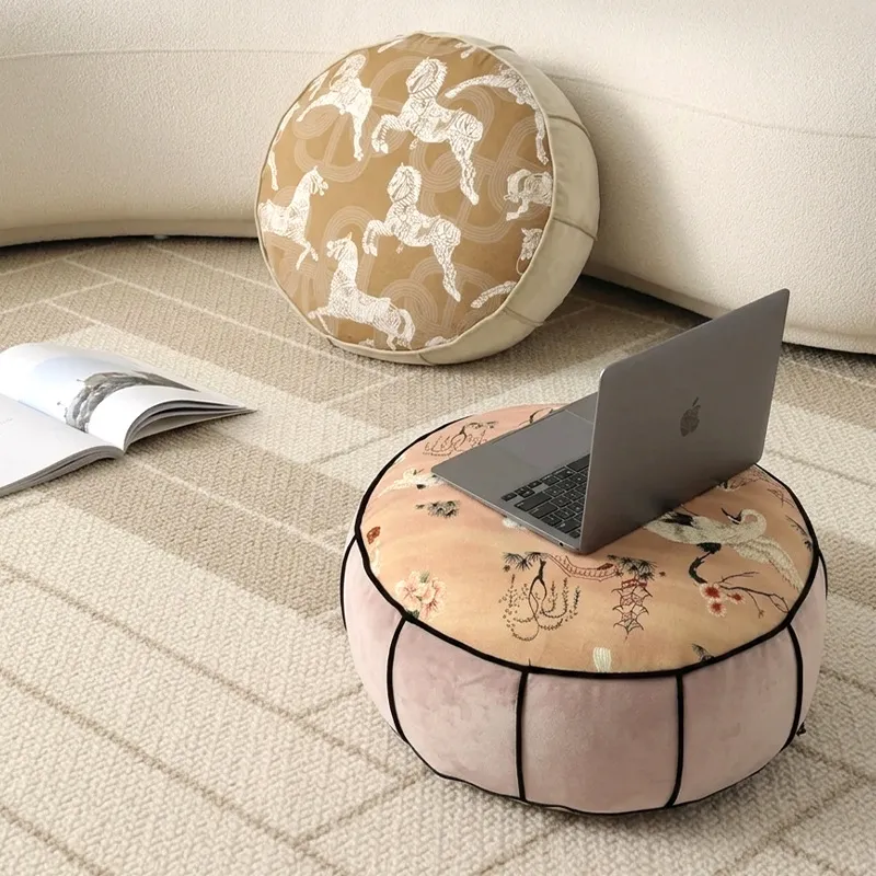 เบาะนั่งทรงกลมสไตล์จีนสำหรับพื - Floor Cushion Pouf บทวิจารณ์และราคา