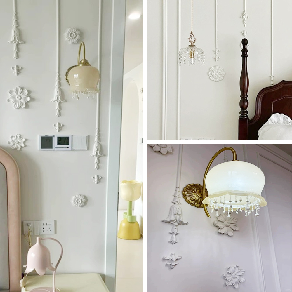บัวปูนปั้นลายดอกไม้สไตล์ฝรั่งเ - Home Textiles France บทวิจารณ์และราคา